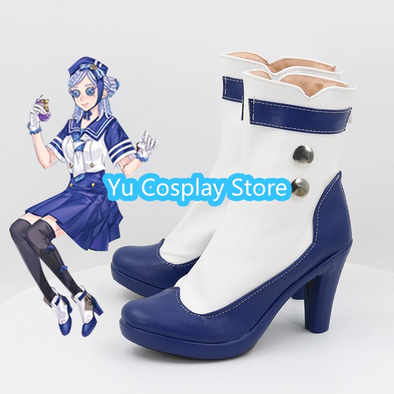 Parfümeur Vera Nair Cosplay Schuhe Spiel Identität v Ocean going Voyage Tag Cosplay Prop Pu Lederschuhe Halloween Stiefel nach Maß