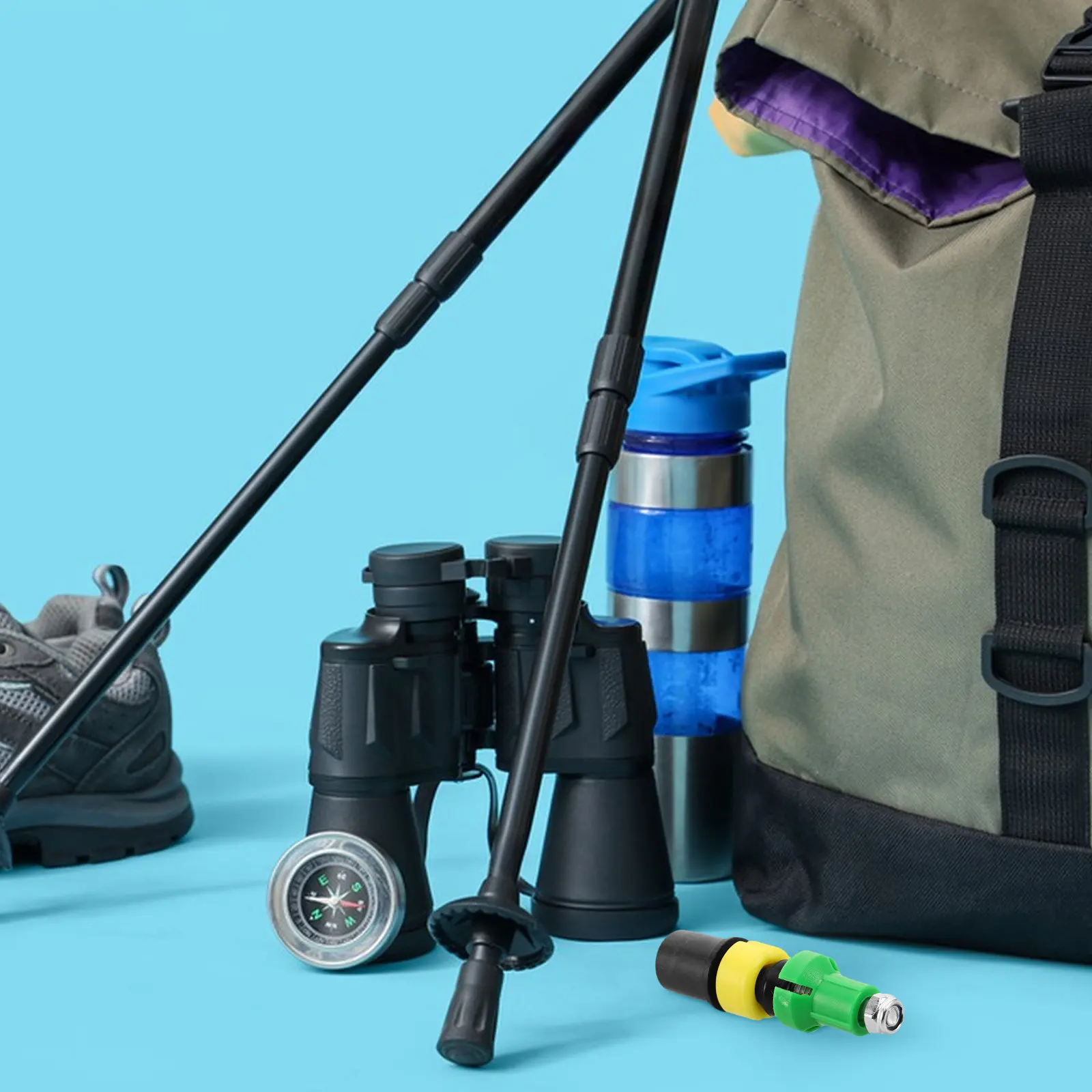 Trekking Pole Expansion Tube Heavy-Duty Wear-Resistant Shock-Absorbing Internal Lock for Hiking Stick Cane Outdoor Trekking