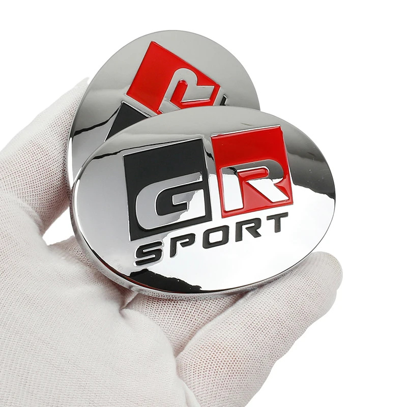 Car Steering Wheel GR Sport Logo Cover Emblem Badge Decals Sticker For Toyota Supra Yaris 86 Prius RAV4 C-HR NOAH Corolla Camry