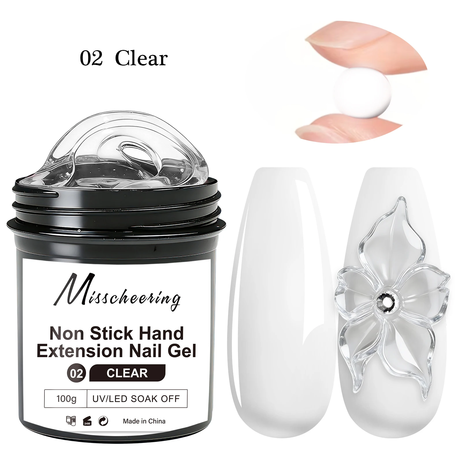 1Jar 100/150G Poly Nail Gel Uv Led Uitgeharde Builder Nail Gel Acryl Kristal Nagelverlenging gel Voor Nagels Diy Thuis Salon