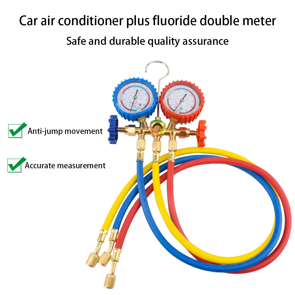 HD Dial Car Refrigerant Manifold Gauge Hook High Accuracy Air Condition Conditioning Tools Replacement Part Accessory