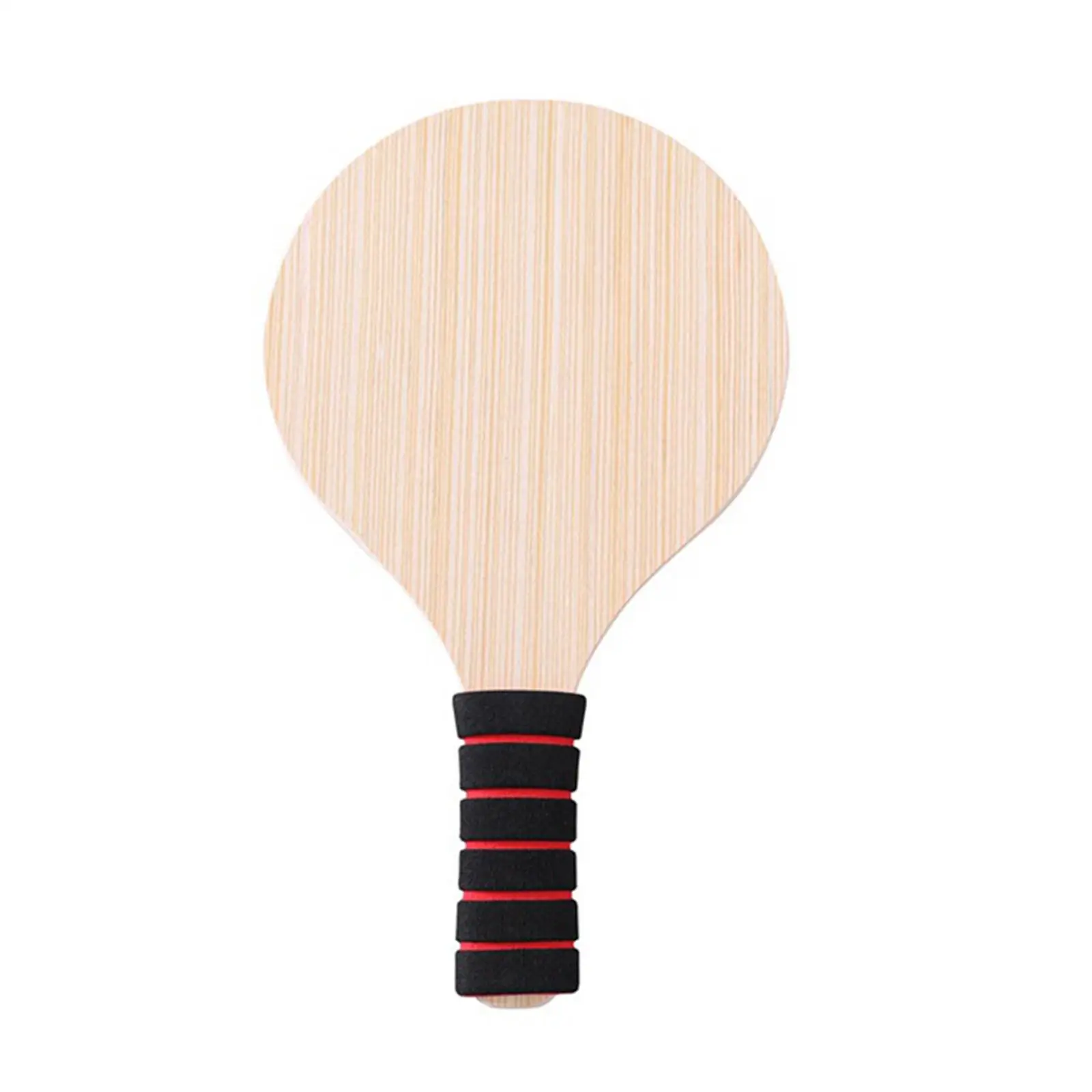 

Kids Wooden Paddle Badminton Racket Soft Handle Beach Bat Set for Family Gatherings Backyard Play