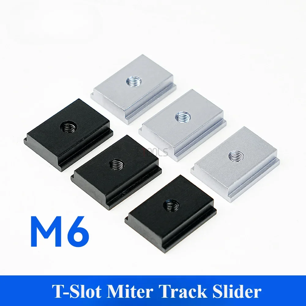 Tスロットマイター用アルミニウム合金Tスライダー、トラックスライダー、スライディングナット、木工ツール、ジグ、スロットネジ留め具、10個