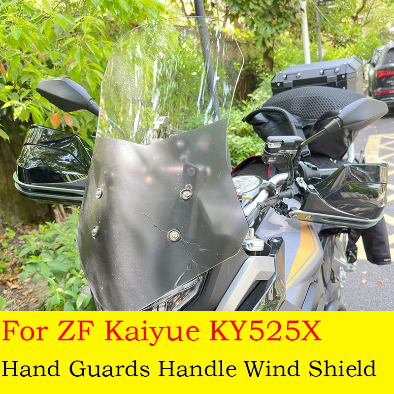 For ZF KAIYUE 525X 500X 525F 500F Handguards Aluminum Motorcycle Hand Guard Protection Handle Windshield Protector Accessories