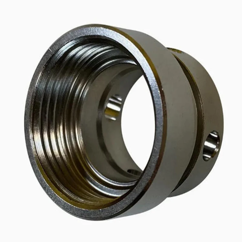 Custom Round 304 Stainless Steel Bushing with Circlip Retaining Ring Zinc Nickel Plated Anti Corrosion oem Stainless Parts
