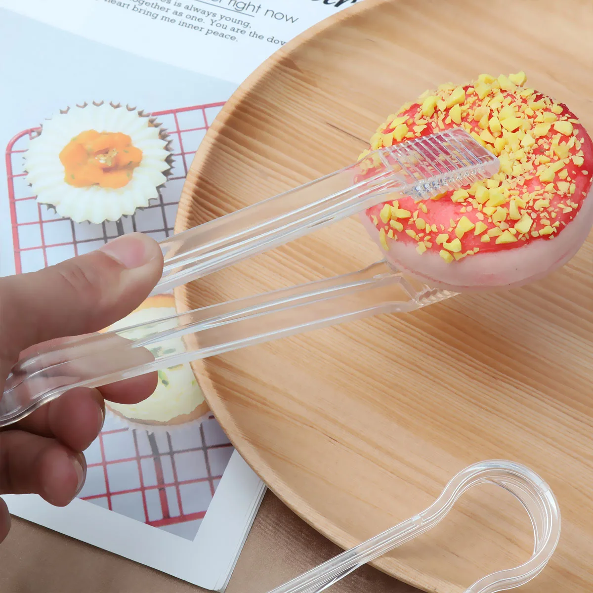 

2 шт. прозрачный акриловый лед для сервировки еды, десерты, фрукты, овощи, салаты, бублики, выпечки, домашняя вечеринка, бар, кухня, шведский стол