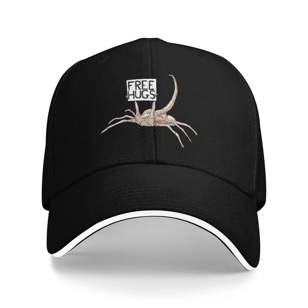 Free Hugs Funny Facehugger Alien Sport Baseball Caps Men Xenomorphes Personalized Male Beach Dad Hats Trucker Cap