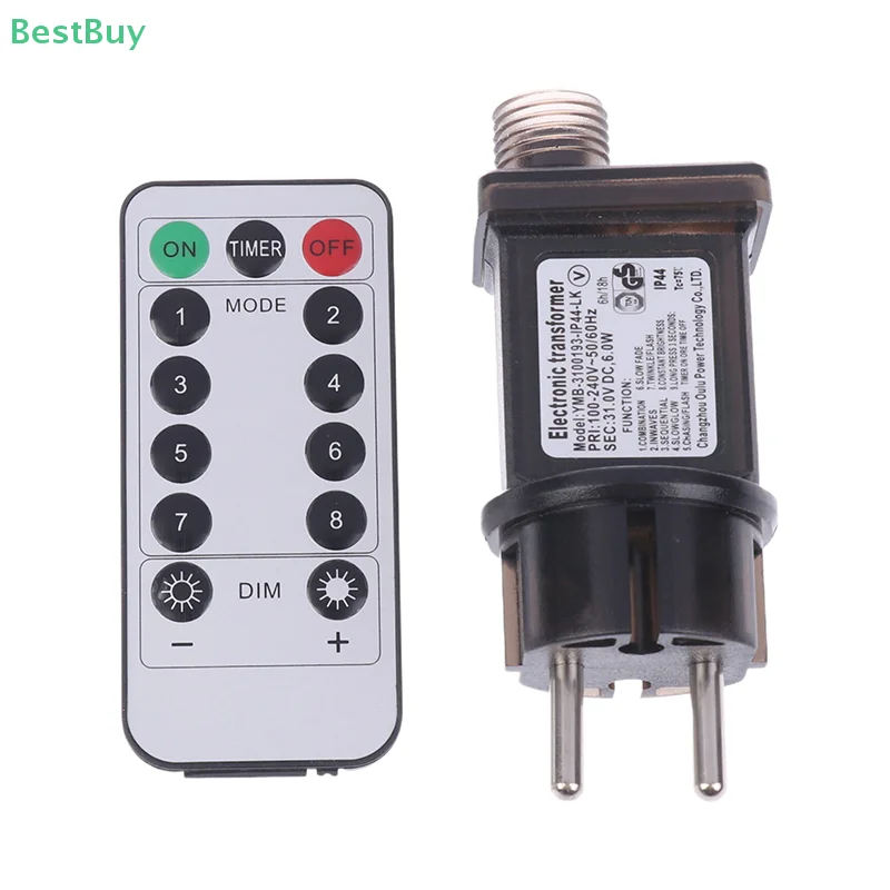 EU Stecker AC 220 V Bis 31 VDC 6 W 8 Funktionale Mit Fernbedienung SELV LED Lampe Treiber Schalter Adapter IP44 Wasserdichte Laser Beleuchtung