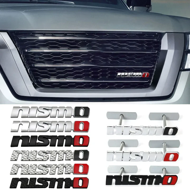 Grade dianteira do carro emblema tronco cauda adesivo para nissan nismo juke patrulha x-trail nismo qashqai micra tiida navara nota acessórios