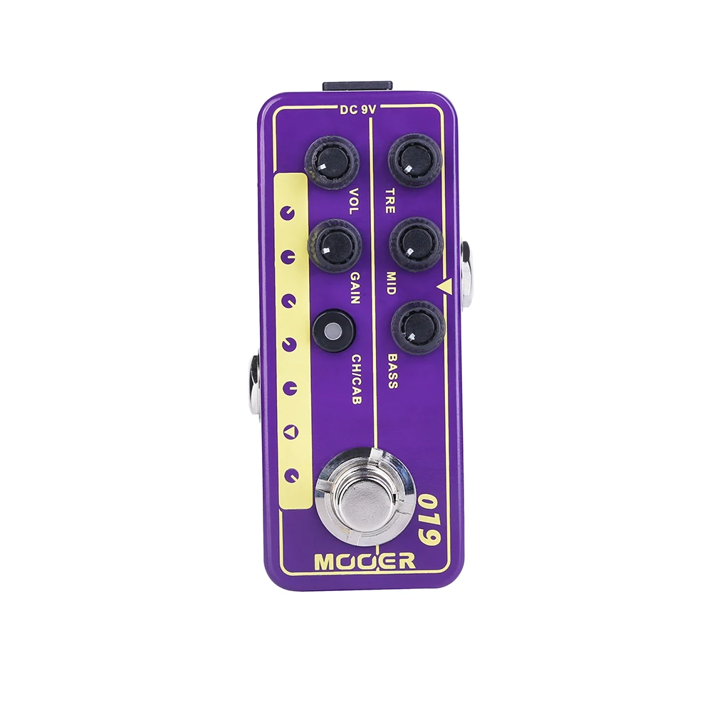 

MOOER Guitar Effects Pedal 019 UK Gold PLX Micro Digital Preamp 70's Classic Rock Cabinet Simulation Guitar Parts Durable