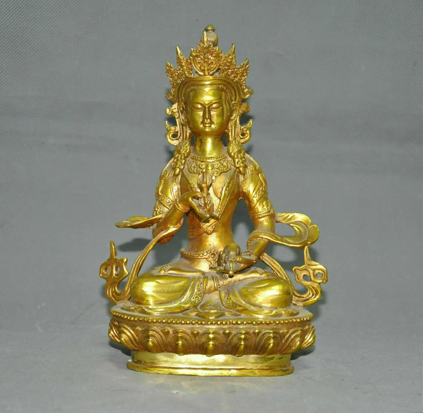 

Tibetan Buddhism bronze Vajrasattva tara Kwan-Yin GuanYin Goddess Buddha statue