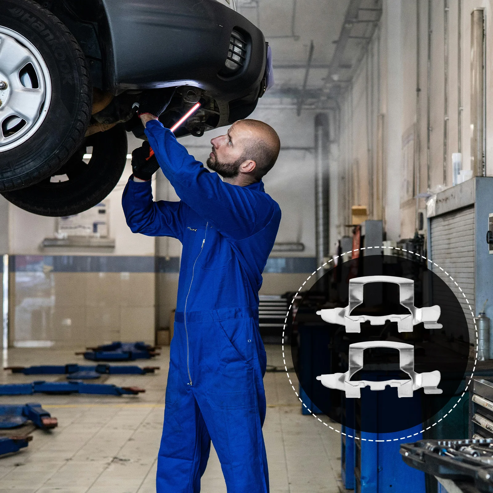 

2 шт. фиксатор лампы для автомобильных фар, адаптер из прочного материала, без деформации, разрыв, поддержка длительного использования, адаптер автомобильной лампы для фар