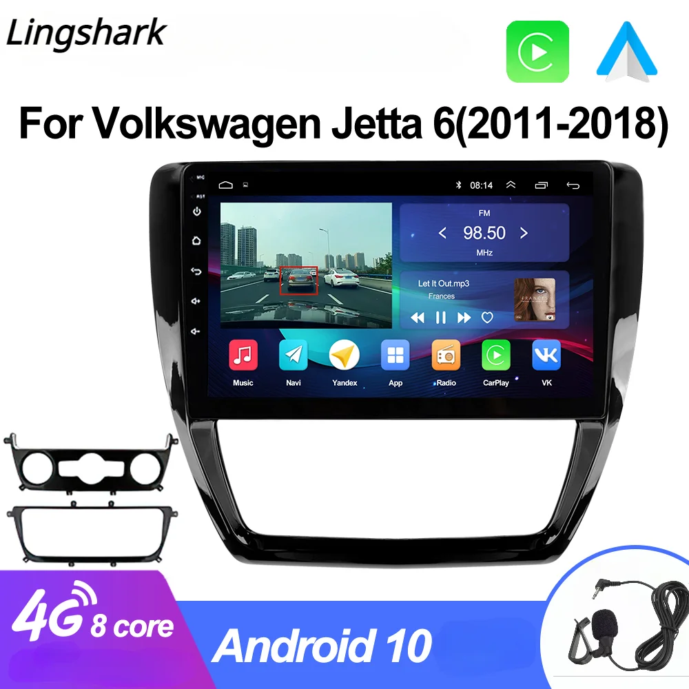 

Android10 Auto Stereo Car Radio Multimedia For VW Volkswagen Jetta 6 2011-2018 Carplay GPS 2dine