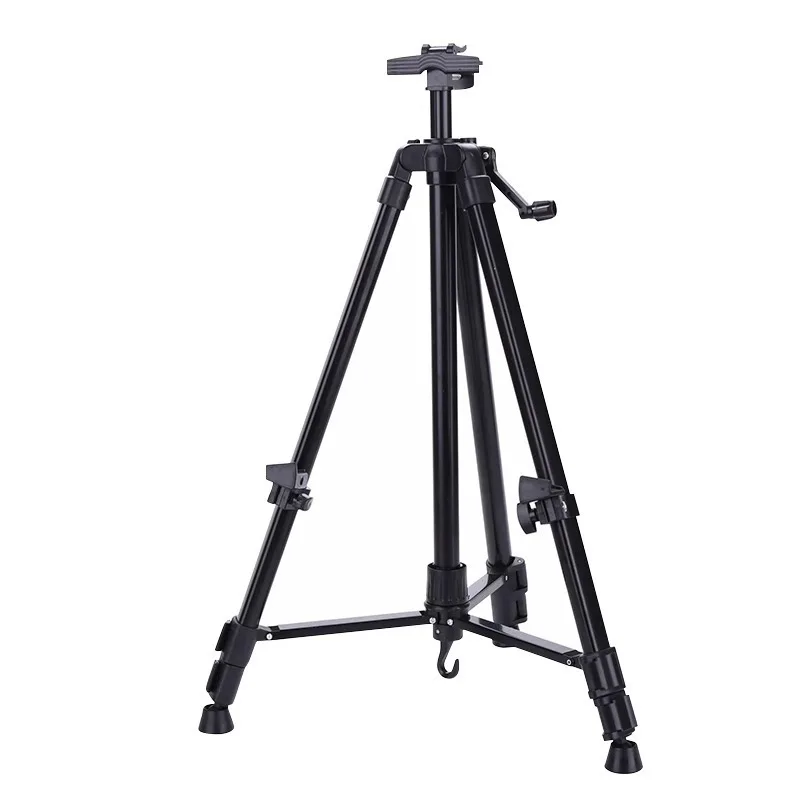 Aluminum alloy easel, folding easel for art students, telescopic portable triangular easel