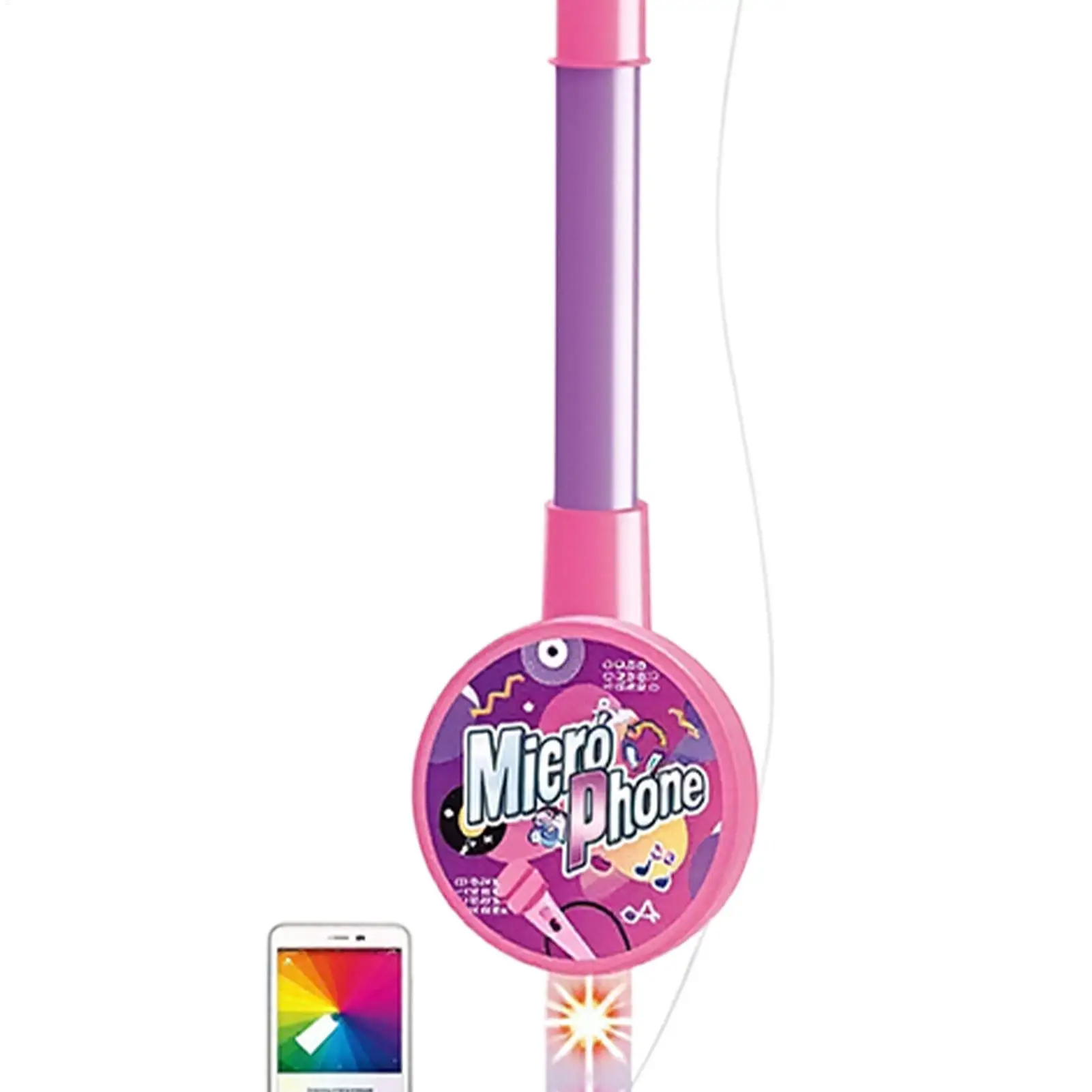 kids-microphone-with-stand-wireless-multi-functional-led-lights-speaker-kids-karaoke-sing-music-microphone-for-classroom-travel