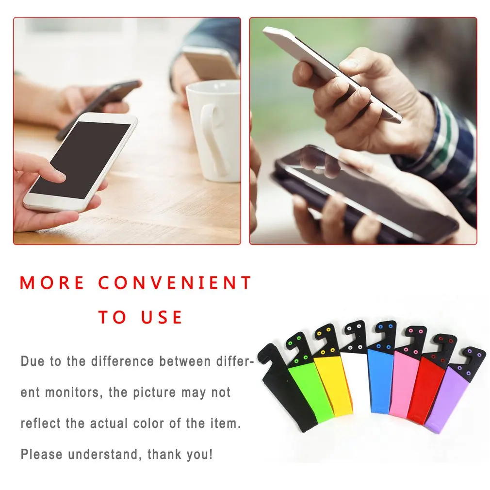 Universal Desktop Stand Colorful Portable Foldable V model Mobile Phone Mount Holder Stand Cradle For Cell Phone Portable