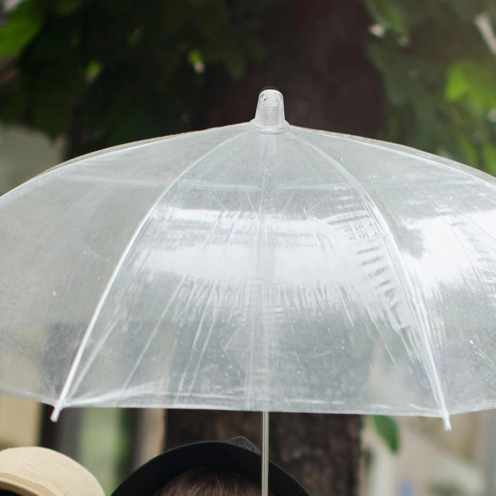 

Umbrella Hat Accessories Acrylic Replacement Tops 2 Screw Caps Durable Patio Repair Kit Folding Parts Long Use Easy Install