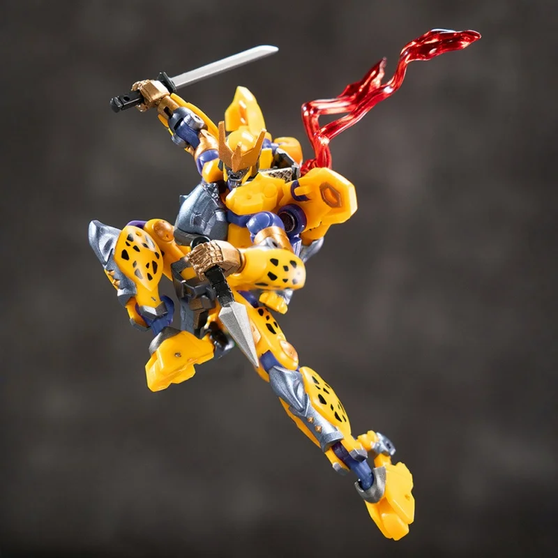 IronFactory EX76 変身アクションフィギュア 9 センチメートルチータートンダーレオパードウォーキングサンダーファングミニスケールコレクションおもちゃギフト