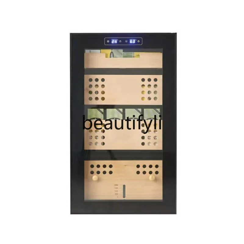 

Constant Temperature Moisturizing Small Household Intelligent Compressor Single Door Solid Wood Cabinet