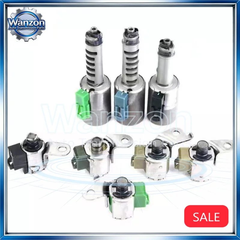 

8pcs AW55-50SN AW55-51SN AF23 AF33 RE5F22A AW55 50SN AW55 51SN Transmission Solenoid Kit & Gasket For Chevrolet Volvo Nissan