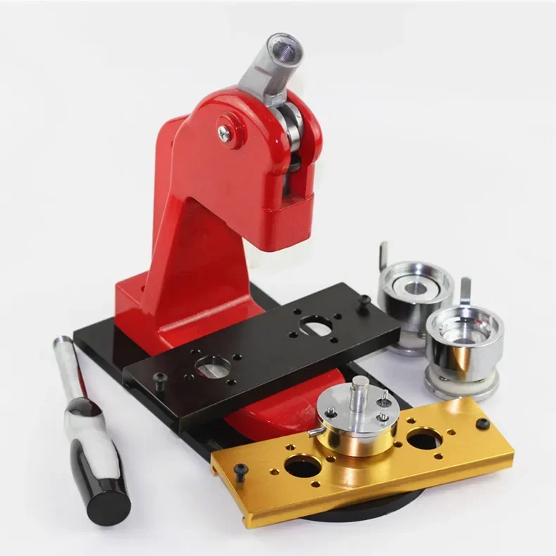 Manual badge machine badge making equipment, aluminum alloy slide rail badge machine