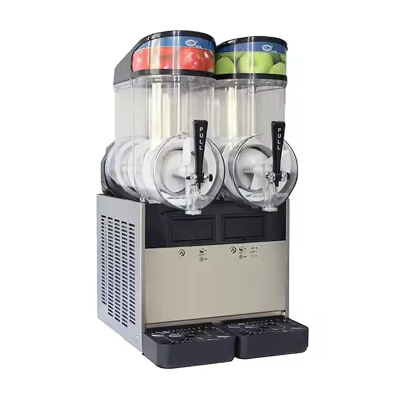 Ice Cream Slush Machine Margarita Slush Maker 3 Tanks Commercial Slush Making Machine