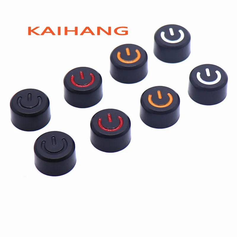 100 Plastic button cap tact Switch Power switch button cap Self-locking switch cap diameter 15MM height 8.5MM aperture 3.2MM