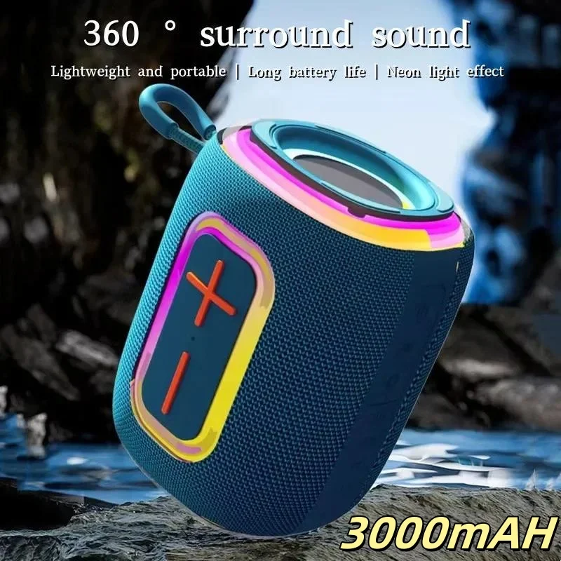 Subwoofer Wireless Waterproof Outdoor Bluetooth Speaker 3000mAH Sound Column With10 Playback Loudspeaker Sound Box 40W AUX/TF