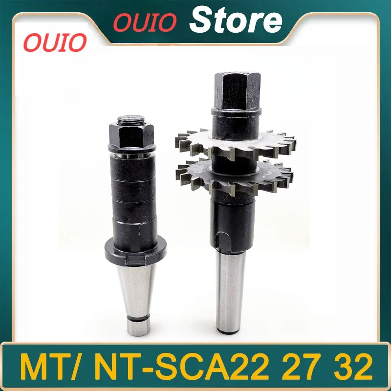 OUIO High Precision Milling Cutter Tool Rod MorseMT3 MT4 NT30 NT40--22/27/32 Installation Saw Blade Milling Cutter Three Face