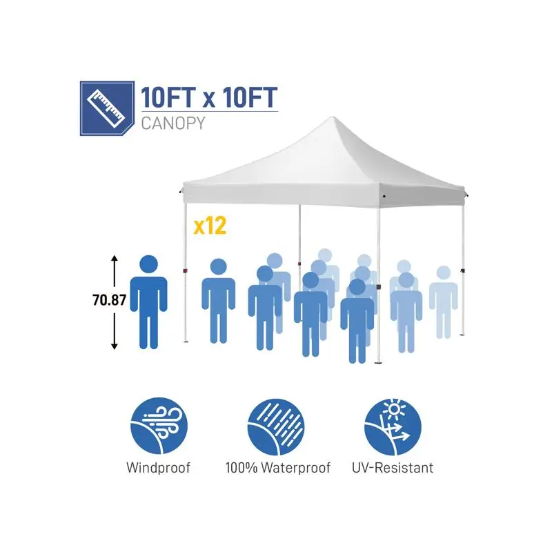 10X10Ft White Pop U…