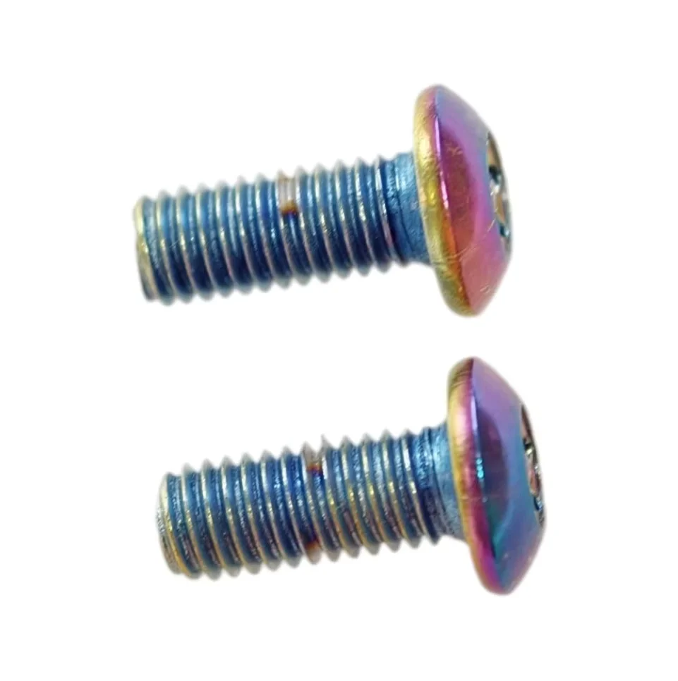 

Bike Water Bottle Cage Screw 2pcs Guard Against theft Screw Bolts M5 x12mm Plating colorful steel Screw bike parts