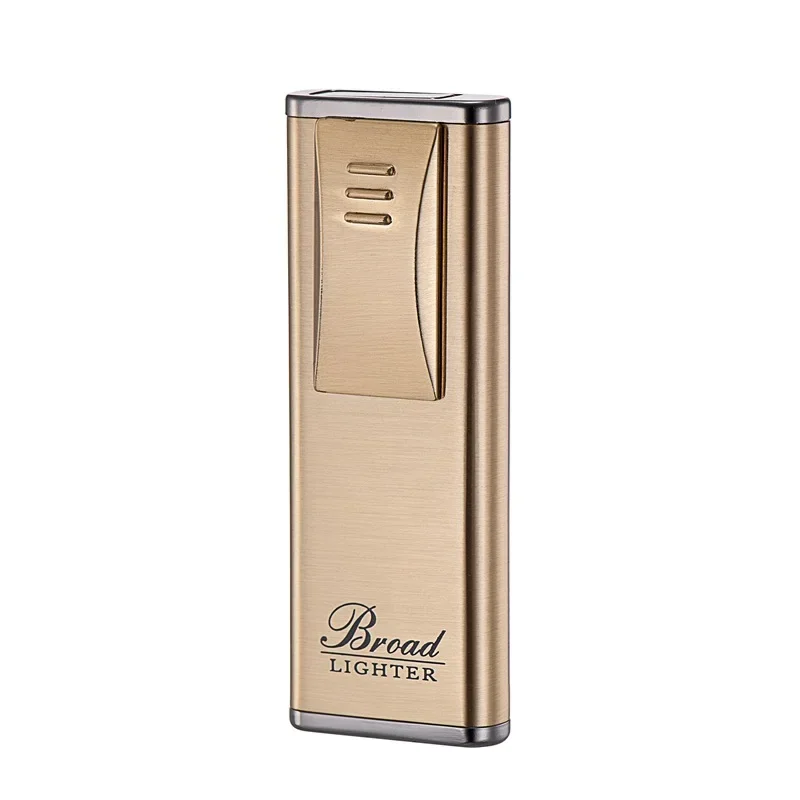 Broad Windproof Cigar Cigarette Lighter Jet Torch Gas Flames Unusual Lighters Smoking Accessory Butane Gadgets for Men Gifts