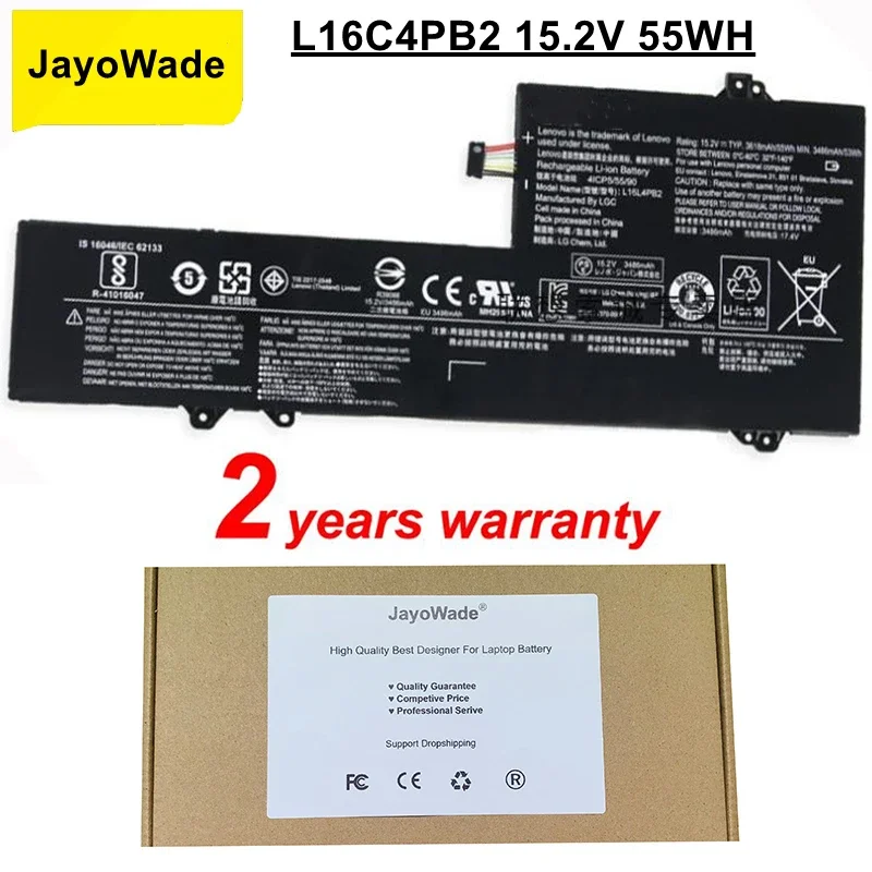 

Новый аккумулятор для ноутбука L16C4PB2 L16M4PB2 L16L4PB2 для Lenovo IdeaPad 720S-14IKB V720-14 K42-80, аккумуляторы для ноутбуков 15,2 В 55 Втч