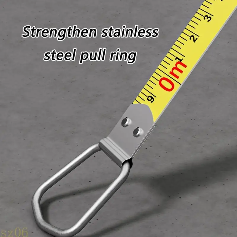 Q2Q4 10/15/20/30/50m Hand Crank Fiberglass Tape Measure Feature Shockproof ABS Housing for Longevity Construction Ruler Tape