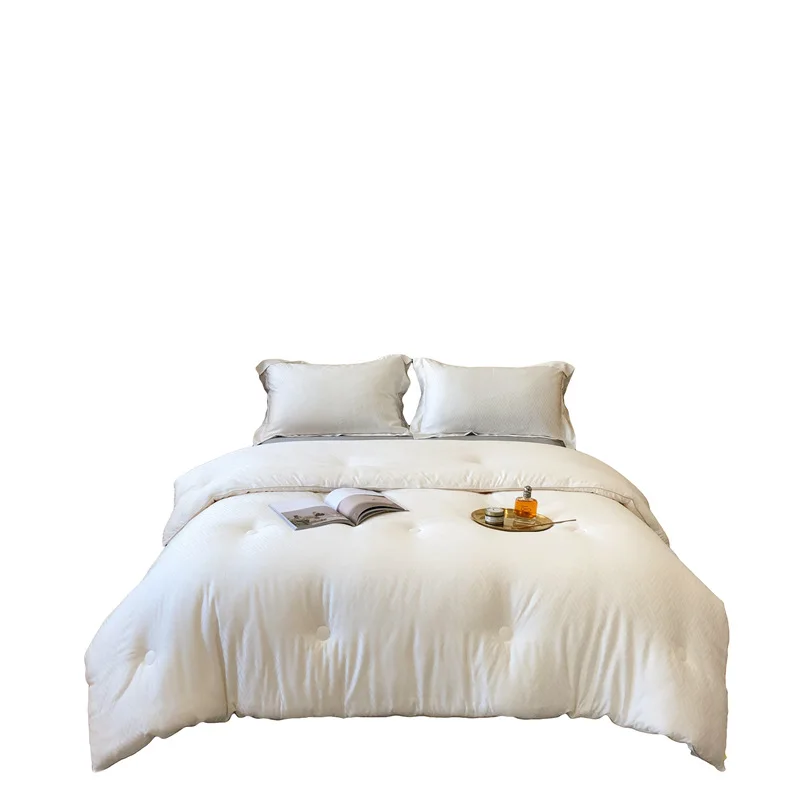 Class A 55% soybean fiber 60 jacquard winter quilt, soft waxy close-fitting single double