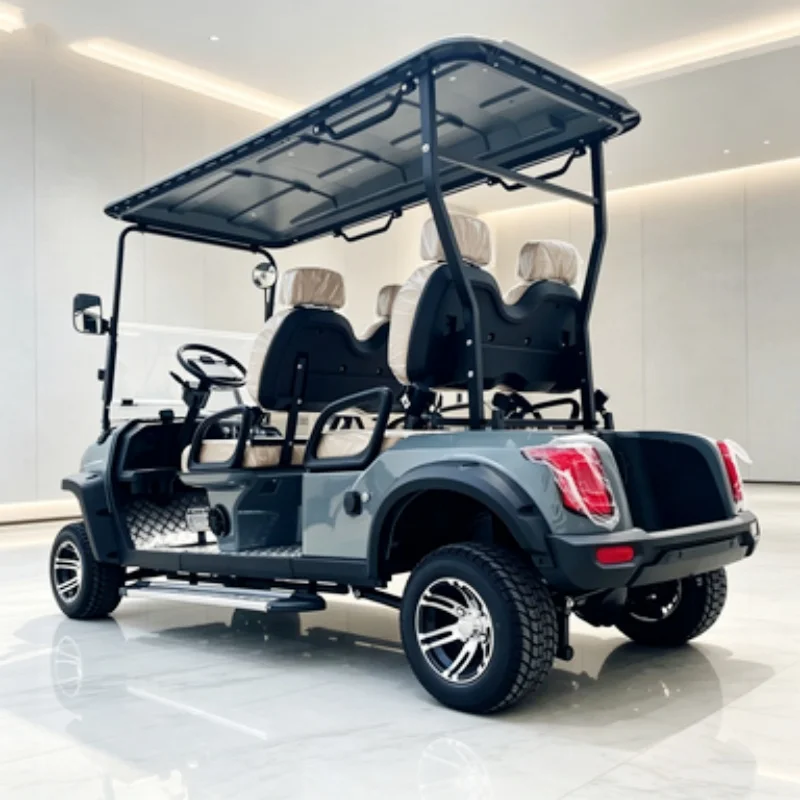 Latest Design Road Legal Custom Electric Golf Cart Dealer Lithium Scooter 12-Inch Tires Bumper Foot Pedal Seat With Headrest