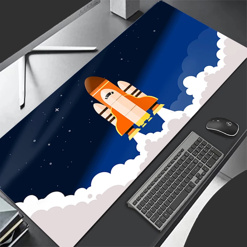 لوحة ماوس بنمط لوحة ألعاب مطاطية عالية الدقة ملحقات الكمبيوتر حصيرة مكتبية غير قابلة للانزلاق مكوك طاولة مكتبي لوحة مفاتيح ألعاب مكوكية للمساحة