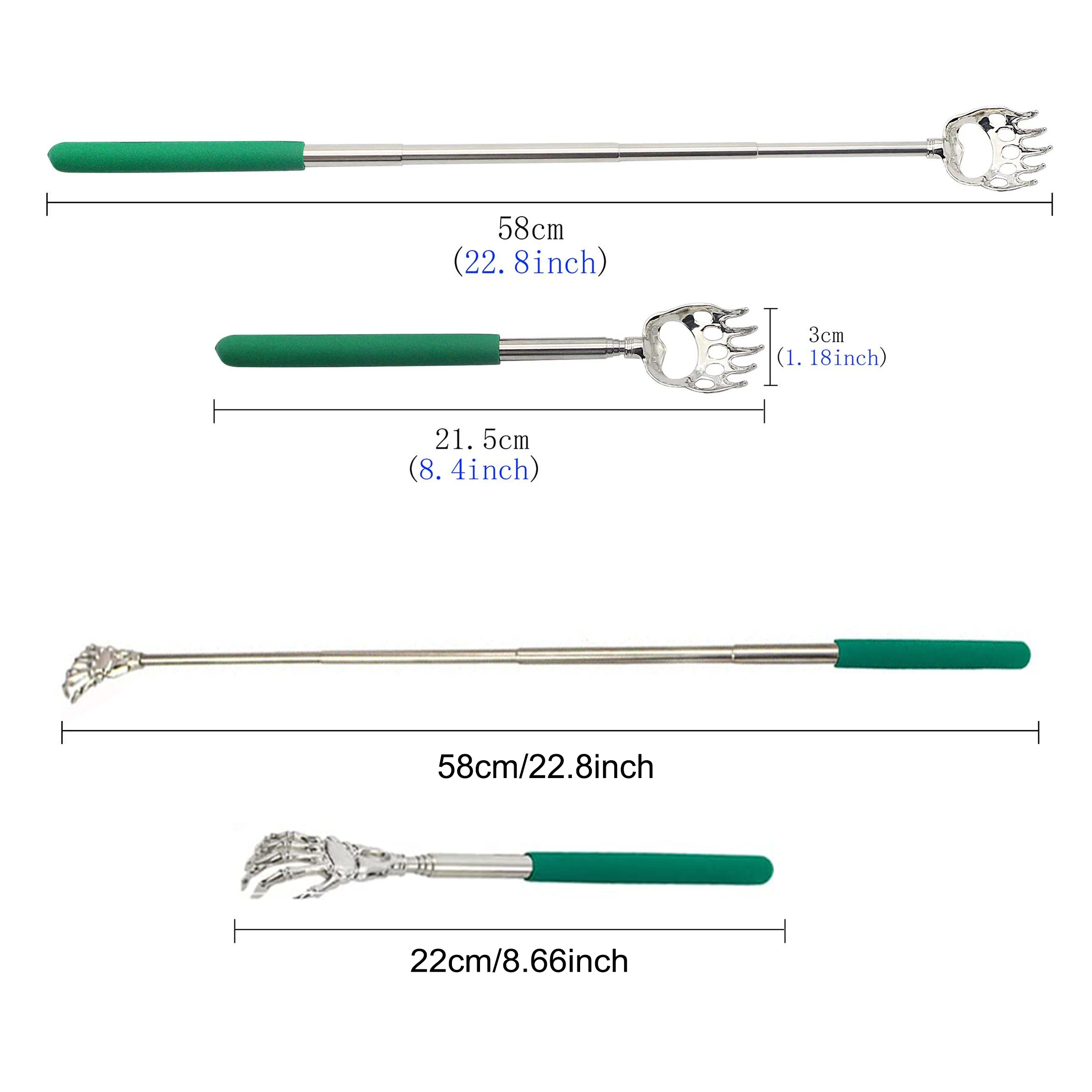 

Телескопический массажер-скребок для спины, набор для снятия зуда, выдвижной, для здоровья, Hackle