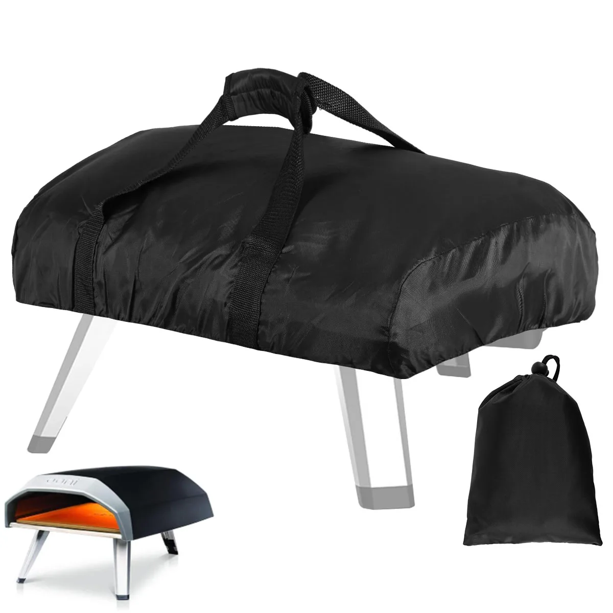 Pizzaofen-Abdeckung Kompatibel mit Ooni Koda 12 Tragbarer Pizzaofen-Abdeckung 420D Oxford-Gewebe Wasserdichte Pizzaofen-Abdeckung Hochbelastbar