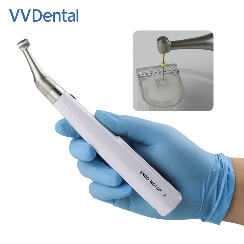 

VV Dental High Quality 2 In 1 Endo Motor Built In Apex Locator Wireless Endodontic Treatment 16:1 Contra-Angle