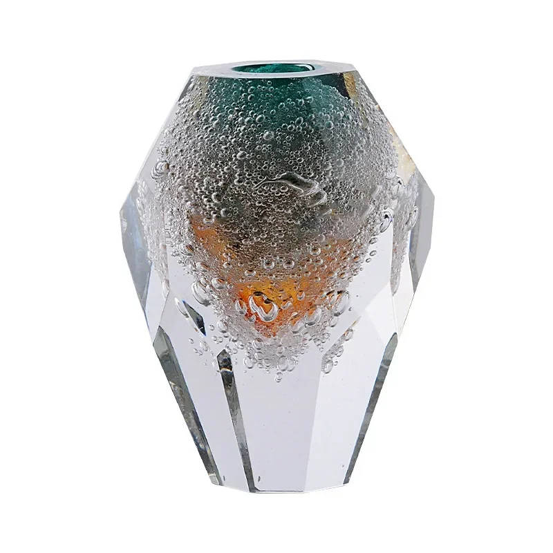 

Light and simple glazed bubble vase, high-end light luxury art living room dining table ornament