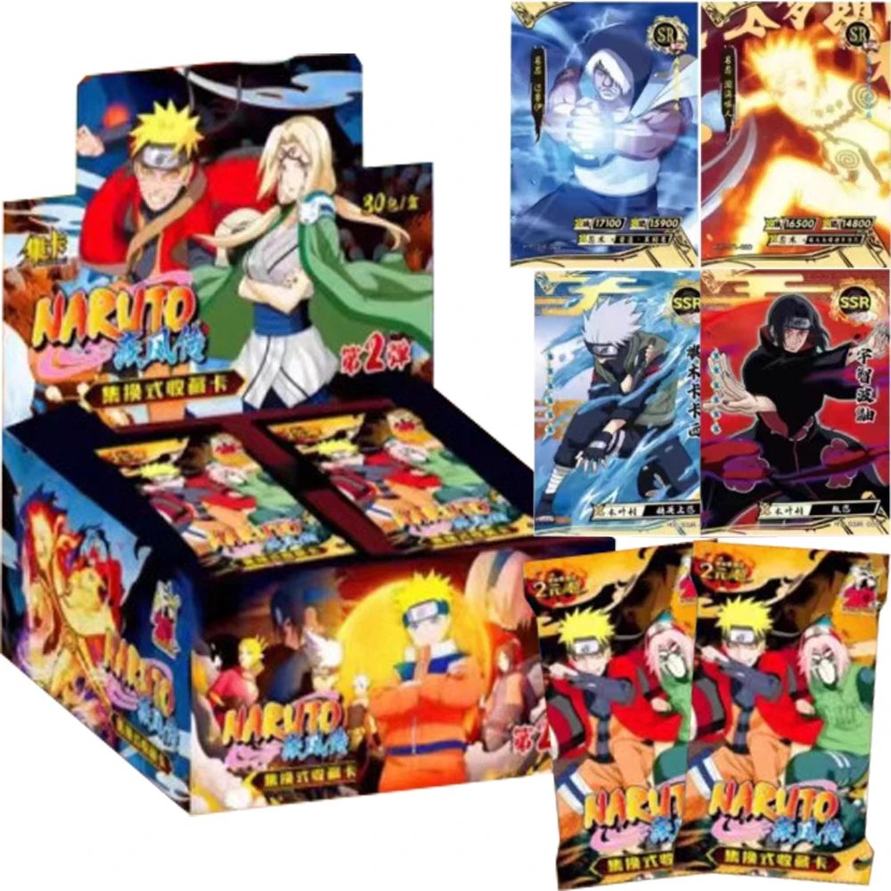 Youth Fantasy Adventure Anime Naruto Collection Cards High Definition Craft Children's Treasure Card Gift Festival Precious Toys
