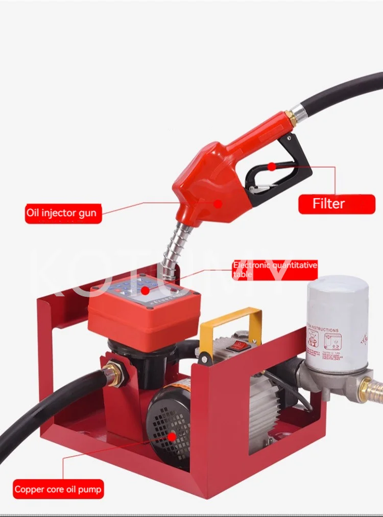 12V/24V/220V Mechanical Metering Assembly Refueling Machine Self Priming Electric Oil Pump Transfer Bio Fuel Oil Diesel Pump