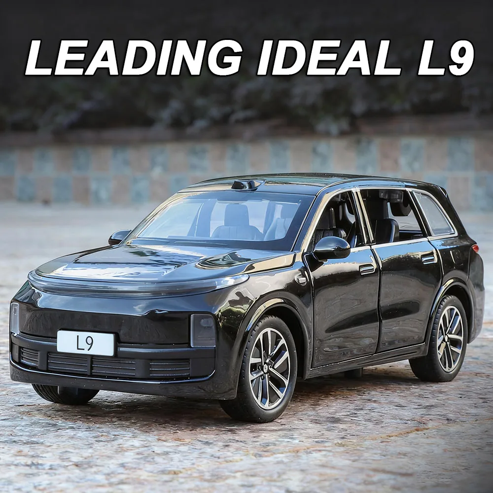 

1:32 LEADING IDEAL L9 BYD U8 из сплава, литые под давлением модели, игрушки, автомобили, звук, свет, откатные двери, открытые миниатюрные автомобили, подарки для детей
