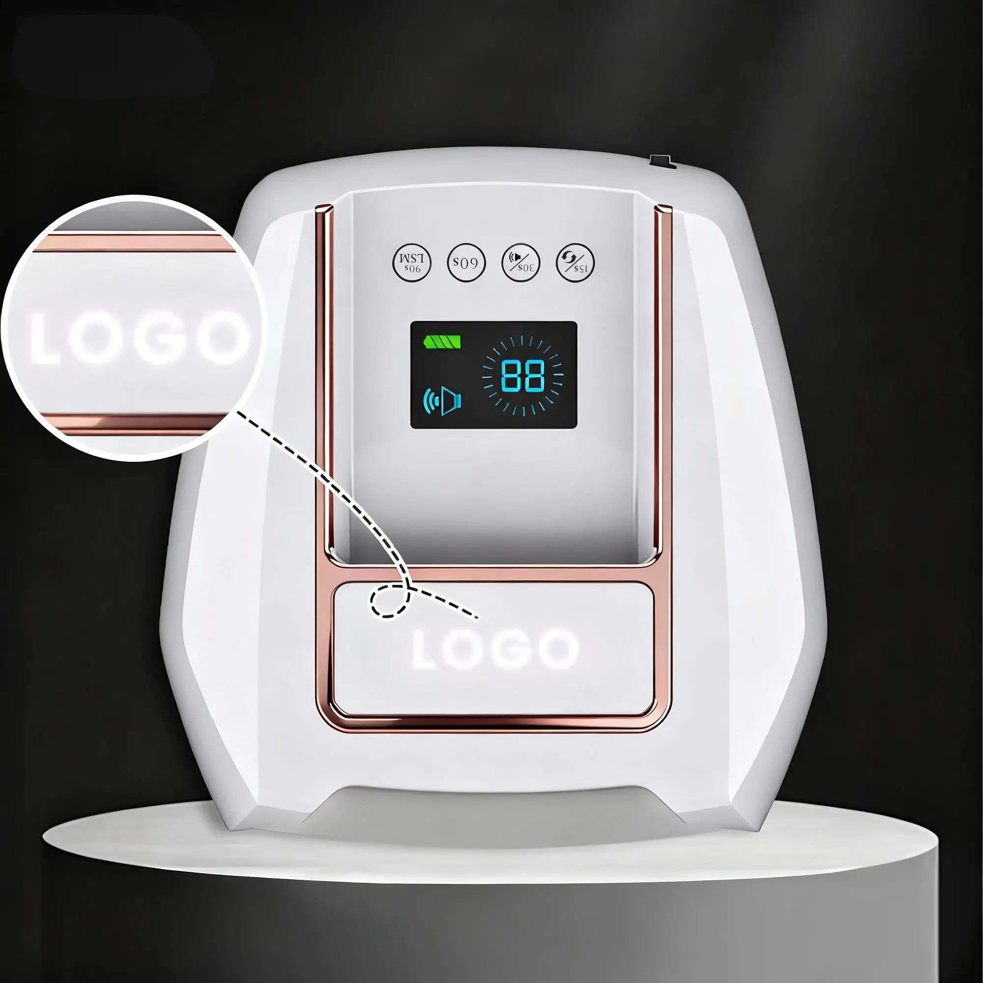 126W Cordless UV LED Nail Dryer 5200mAh Battery Infrared Sensor 10s Fast Cure Gel Polish Salon Home Wholesale OEM