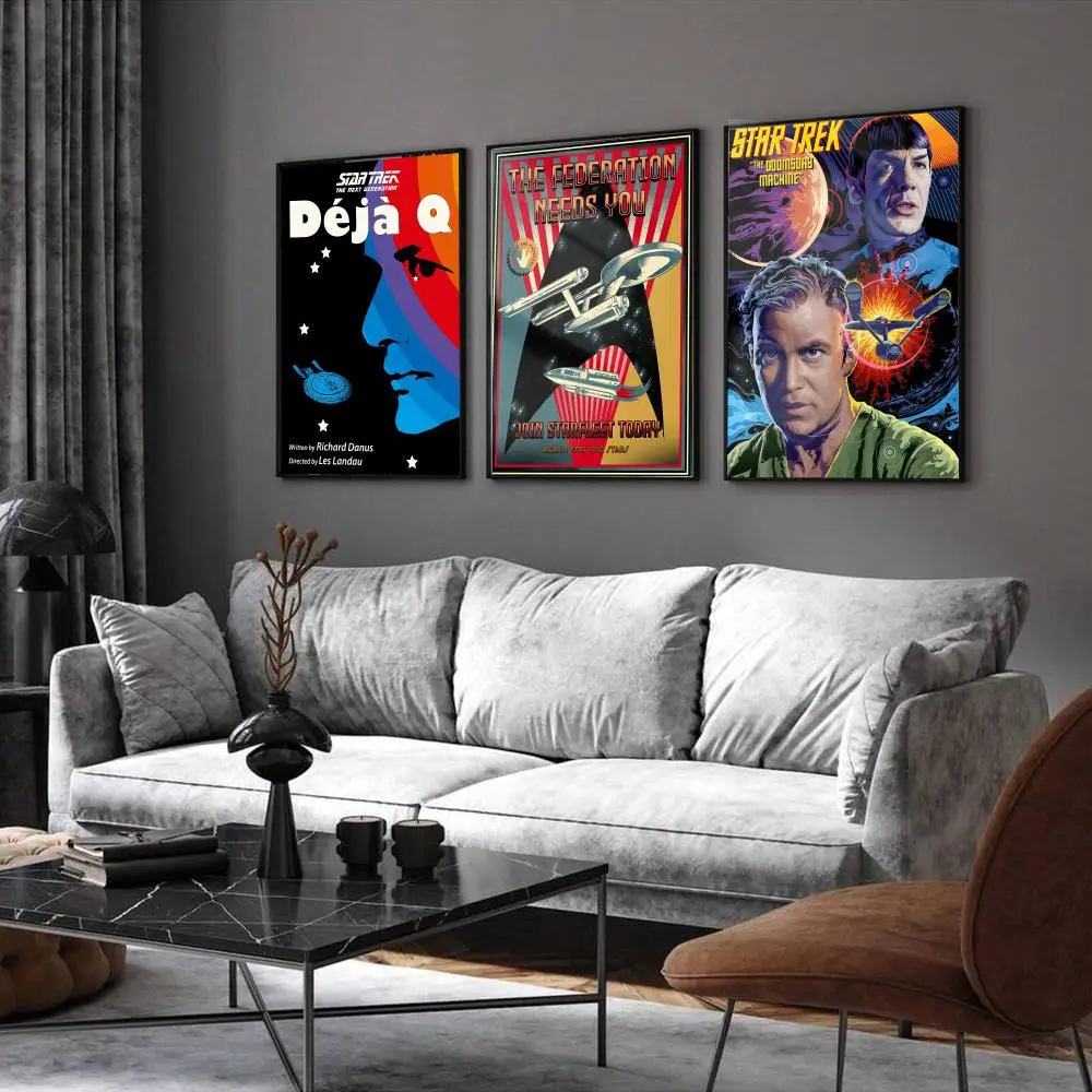 Classic Movie S-Star Trek Poster Home Living Bed Room Bar Hallway Sticky Wall Printing Waterproof Aesthetic Decor
