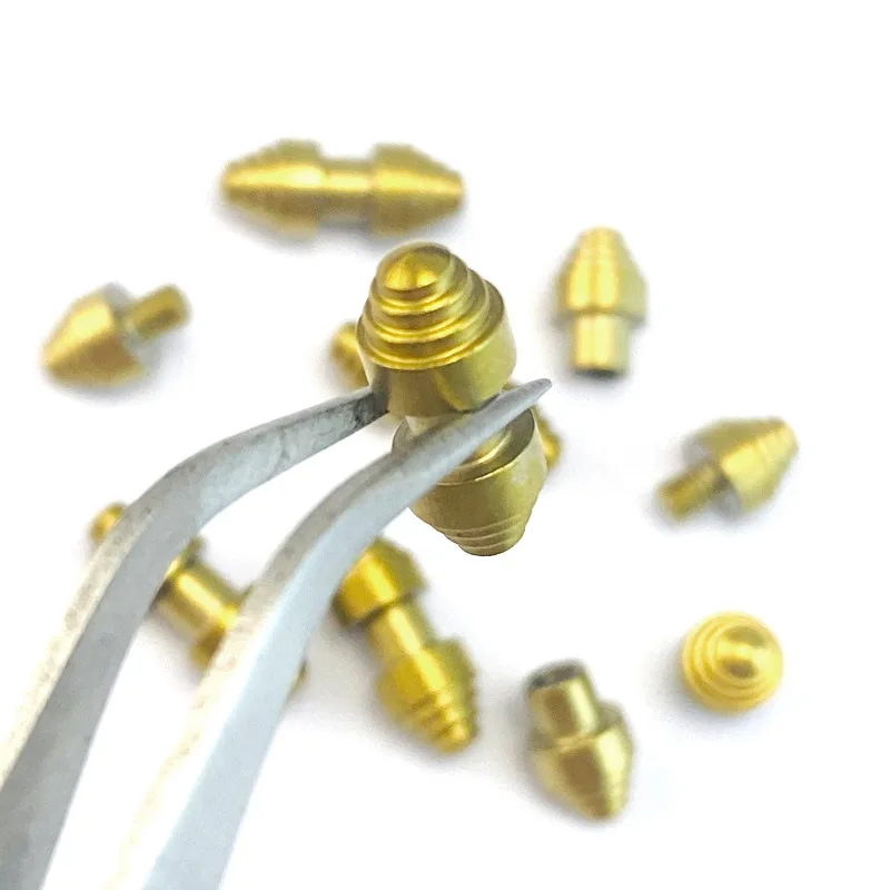 CNC 5 Colors Fit for 4MM Hole Size Fold Knife Stainless Steel Thumb Pushed Button Screw Rivet DIY Making Replace Parts