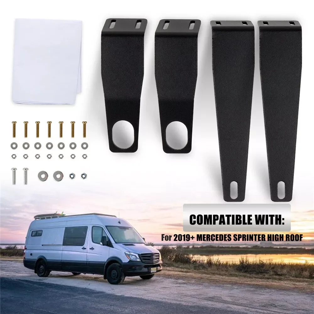 

1Set RV Bracket DIY For Sprinter Van Headliner Shelf Kit Black For Mercedes Sprinter High Roof 2019+ Caravans Accessories