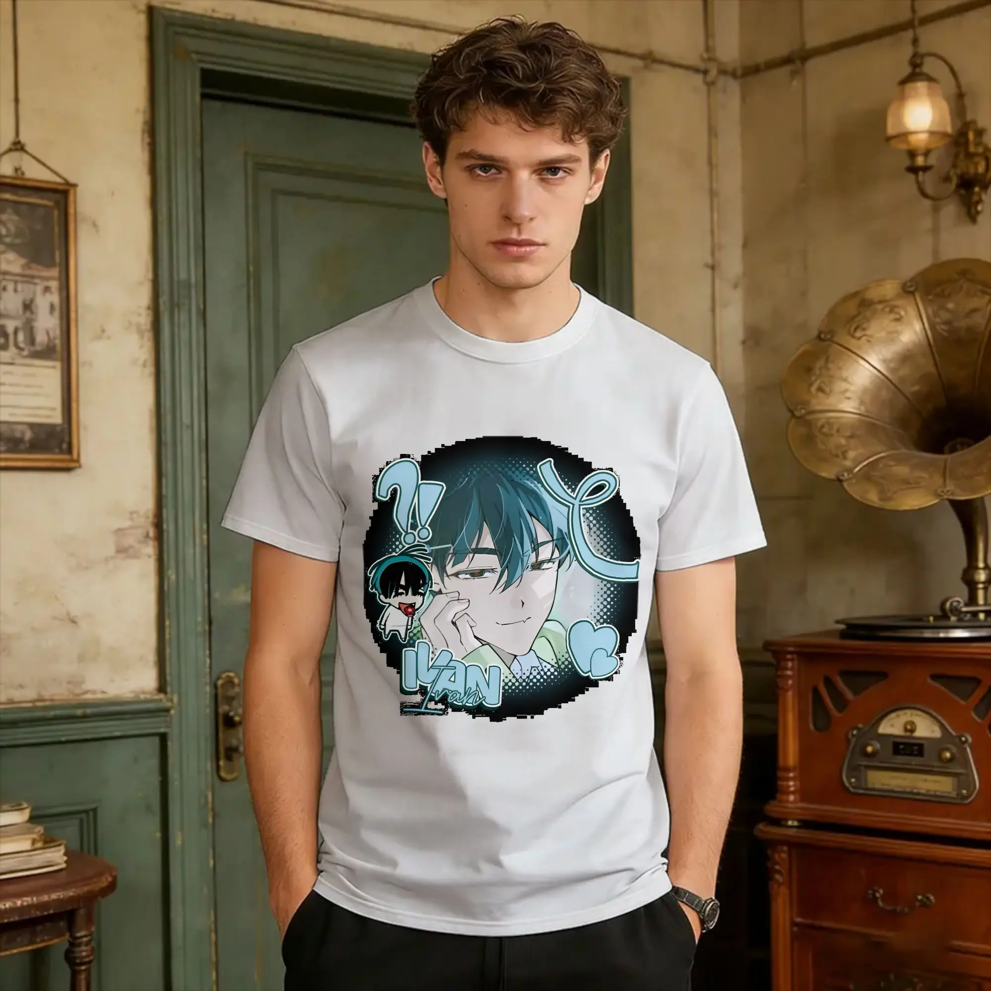 Ivan Pfp Alien Stage T Shirt Summer  Cotton T Shirts For Men Loose Tshirt Short Sleeve Y2K Funny Tops