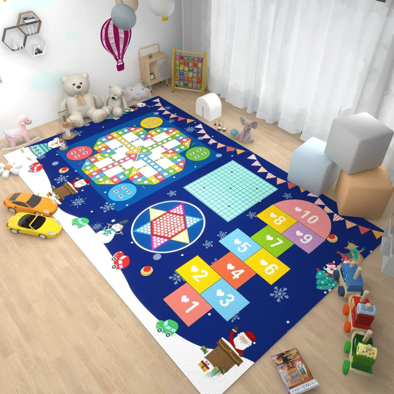 Children Learn Carpets Children's Game Crawling Carpet Large Size Rug for Living Room Home Decor Sofa Bedside Floor Mat Non-slip